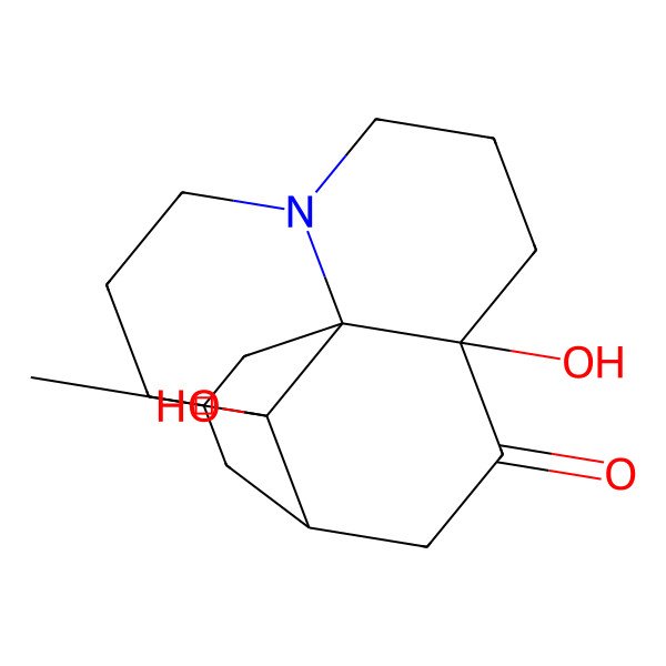 2D Structure of 2,10-Dihydroxy-15-methyl-6-azatetracyclo[8.6.0.01,6.02,13]hexadecan-11-one