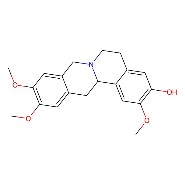 2D Structure of 2,10,11-trimethoxy-6,8,13,13a-tetrahydro-5H-isoquinolino[2,1-b]isoquinolin-3-ol