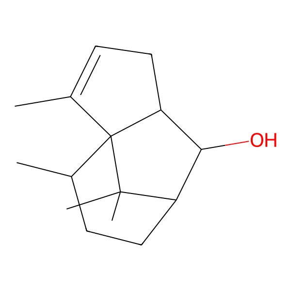 2D Structure of 2,10,11,11-Tetramethyltricyclo[5.3.1.01,5]undec-2-en-6-ol