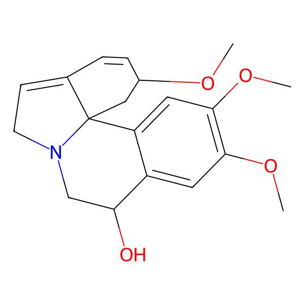 2D Structure of 2,11,12-trimethoxy-2,6,8,9-tetrahydro-1H-indolo[7a,1-a]isoquinolin-9-ol