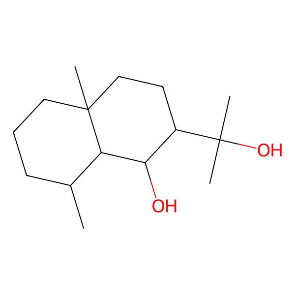 2D Structure of (1R,2R,4aR,8R,8aS)-2-(2-hydroxypropan-2-yl)-4a,8-dimethyl-2,3,4,5,6,7,8,8a-octahydro-1H-naphthalen-1-ol