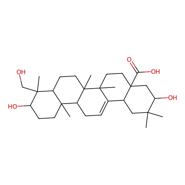 2D Structure of 21beta-Hydroxyhederagenin