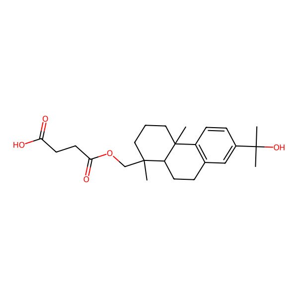 2D Structure of 4-[[7-(2-Hydroxypropan-2-yl)-1,4a-dimethyl-2,3,4,9,10,10a-hexahydrophenanthren-1-yl]methoxy]-4-oxobutanoic acid