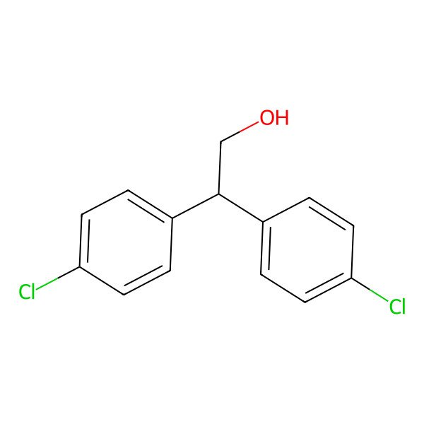 2D Structure of 4-Chloro-beta-(4-chlorophenyl)benzeneethanol
