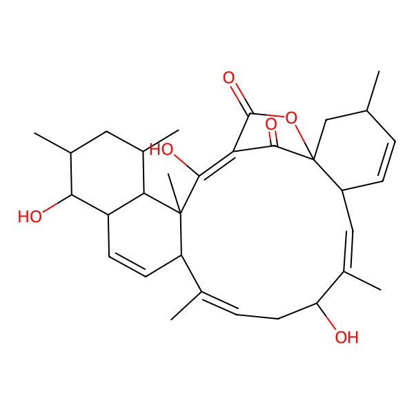 2D Structure of 22-Dehydroxymethyl-kijanolide