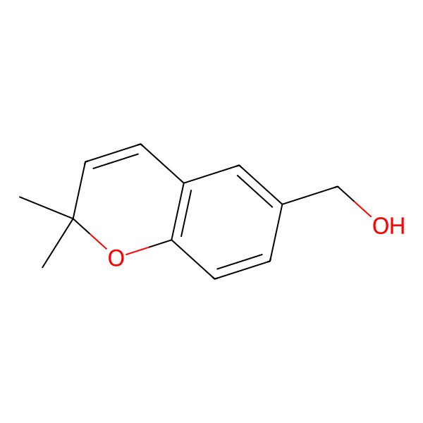 2D Structure of (2,2-Dimethylchromen-6-yl)methanol