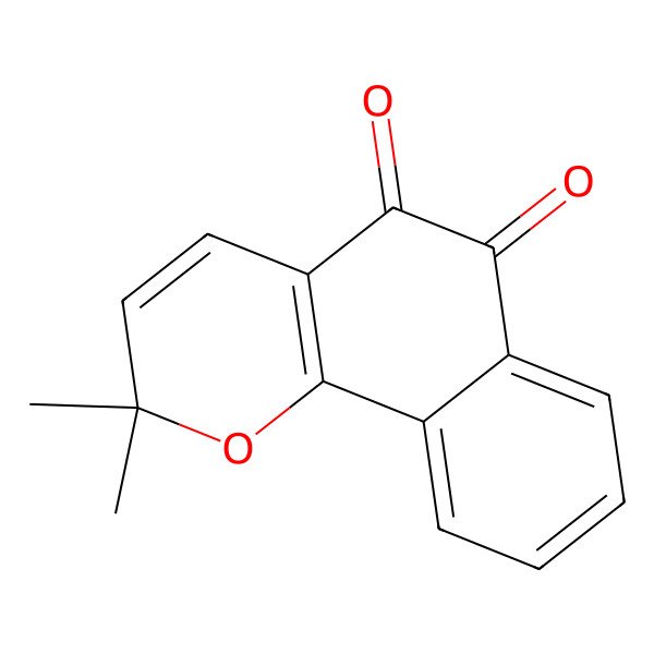 2D Structure of 2,2-Dimethyl-2H-naphtho[1,2-b]pyran-5,6-dione