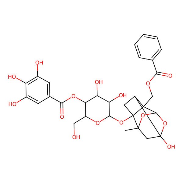 2D Structure of 4'-O-Galloylpaeoniflorin