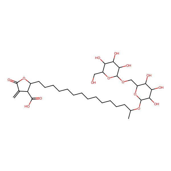 2D Structure of (18S)-18-O-B-D-Glucopyranosyl-(1-6)-B-D-glucopyranosideof protoconstipatic acid