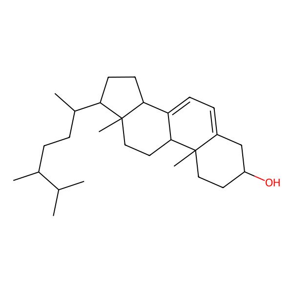 2D Structure of 22,23-Dihydroergosterol, non-irradiated