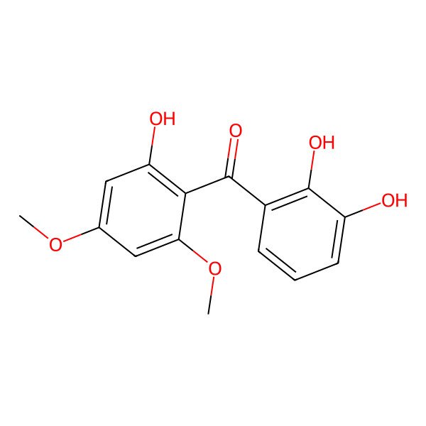 2D Structure of 2,2',3'-Trihydroxy-4,6-dimethoxybenzophenone