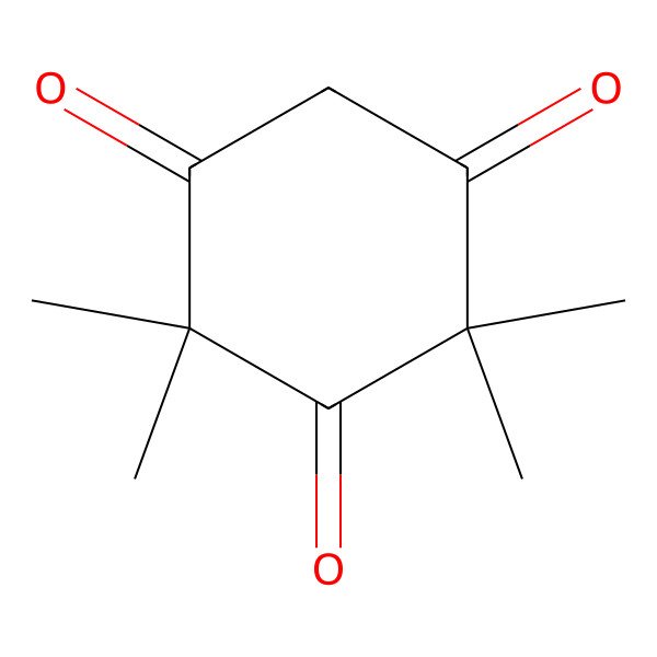 2D Structure of 2,2,4,4-Tetramethyl-1,3,5-cyclohexanetrione 2D Structure of 2,2,4,4-Tetramethyl-1,3,5-cyclohexanetrione