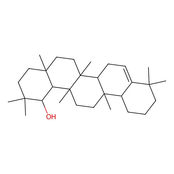 2D Structure of 2,2,4a,6a,6a,9,9,14a-Octamethyl-1,3,4,5,6,6b,7,10,11,12,12a,13,14,14b-tetradecahydropicen-1-ol