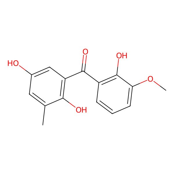 2D Structure of 2,2',5'-Trihydroxy-3-methoxy-3'-methylbenzophenone