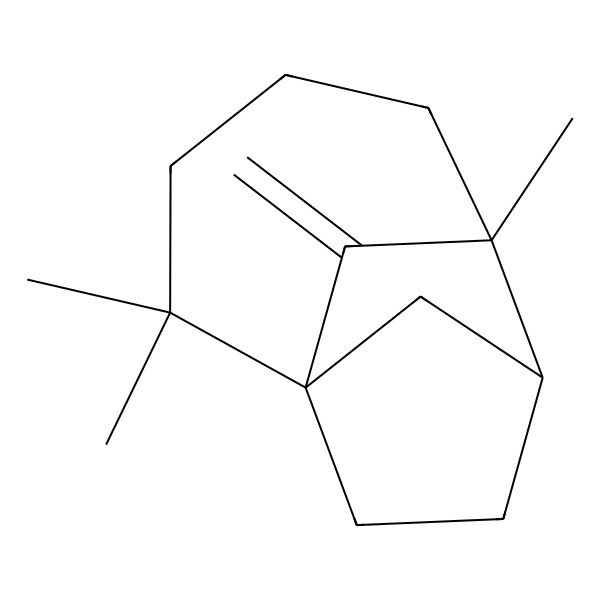 2D Structure of 2,2,6-Trimethyl-10-methylidenetricyclo[4.3.1.11,7]undecane