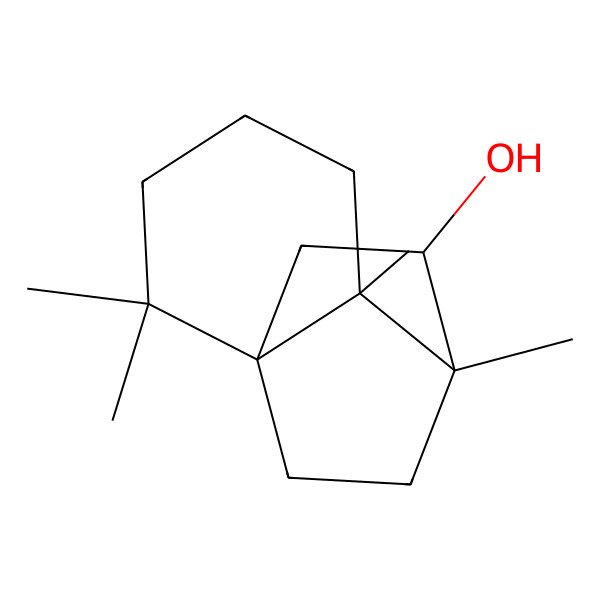 2D Structure of 2,2,6,7-Tetramethyltricyclo[5.2.2.01,6]undecan-8-ol