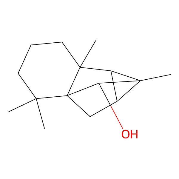 2D Structure of 2,2,6,9-Tetramethyltetracyclo[6.2.1.01,6.07,9]undecan-10-ol