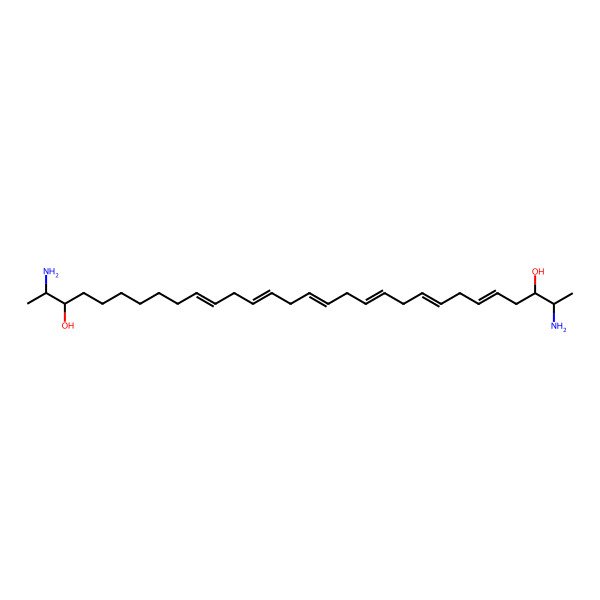 2D Structure of 2,29-Diaminotriaconta-5,8,11,14,17,20-hexaene-3,28-diol