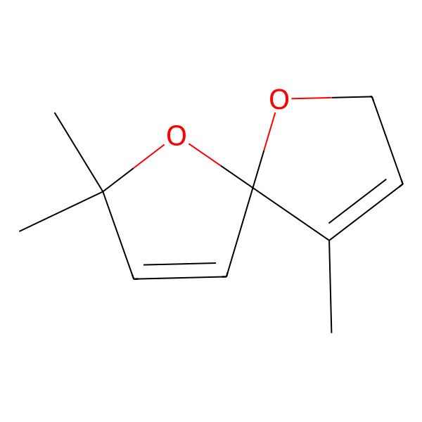 2D Structure of 2,2,9-Trimethyl-1,6-dioxaspiro[4.4]nona-3,8-diene