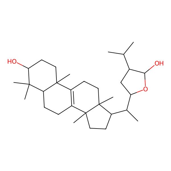 2D Structure of (22S, 24R)-24-methyllanosta-8-en-22,28-epoxy-3beta,28beta-diol