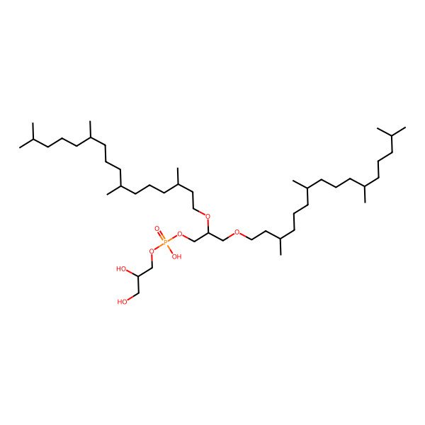 2D Structure of 2,3-Diphytanyl-sn-glycero-1-phospho-3'-sn-glycerol
