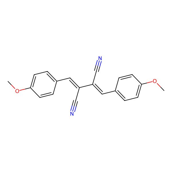 2D Structure of 2,3-Bis[(4-methoxyphenyl)methylidene]butanedinitrile