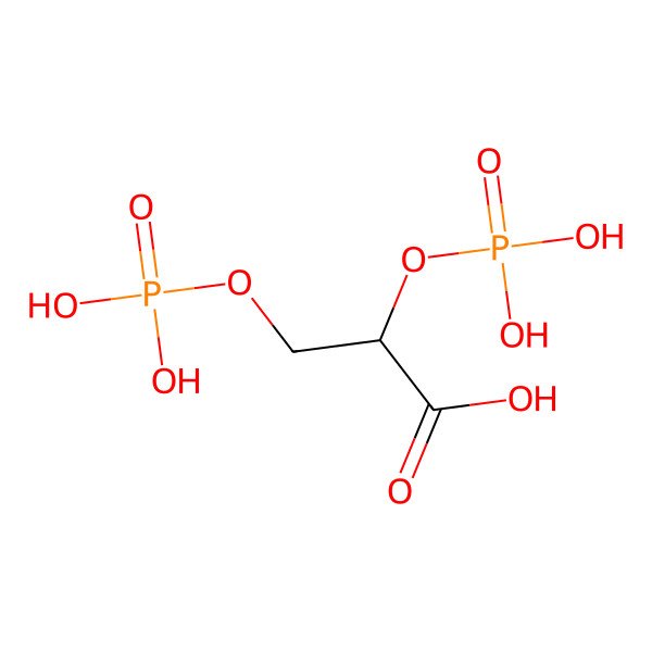 2D Structure of 2,3-Diphosphoglyceric Acid