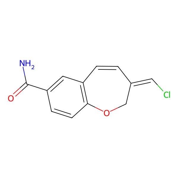 2D Structure of 2,3-Dihydro-1-benzoxepin derivative 3