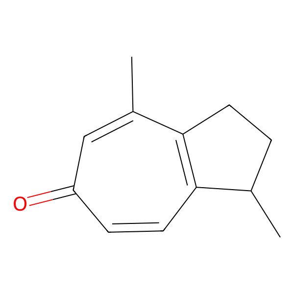 2D Structure of 2,3-Dihydro-1,4-dimethylazulen-6(1H)-one