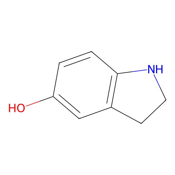 2D Structure of 2,3-dihydro-1H-indol-5-ol