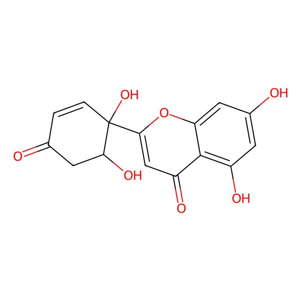 2D Structure of 2',3'-Dihydro-2'-hydroxyprotoapigenone