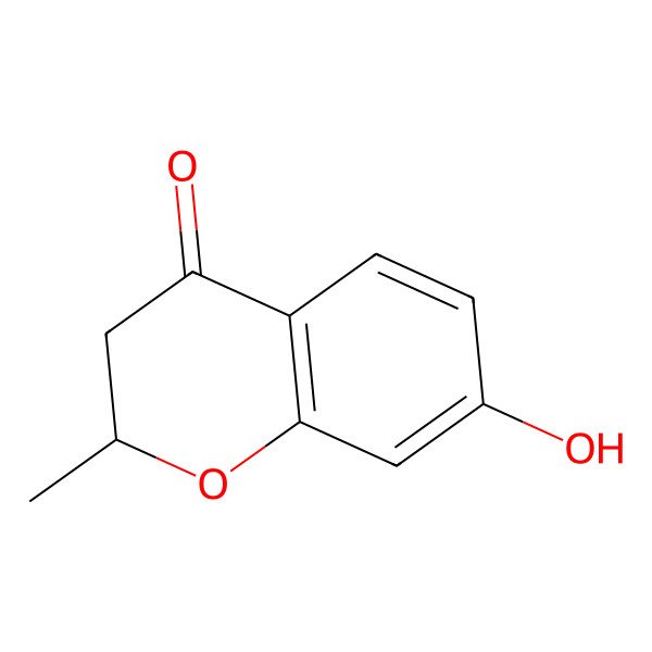 2D Structure of 2,3-Dihydro-7-hydroxy-2-methyl-4-oxobenzopyran