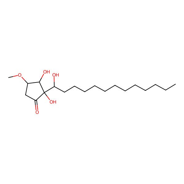 2D Structure of 23-Dihydroxy-2-(1-hydroxytridecyl)-4-met