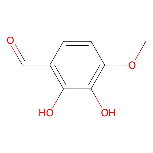 2D Structure of 2,3-Dihydroxy-4-methoxybenzaldehyde