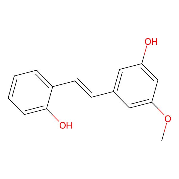 2D Structure of 2,3'-Dihydroxy-5'-methoxystilbene