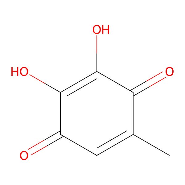 2D Structure of 2,3-Dihydroxy-5-methyl-1,4-benzoquinone