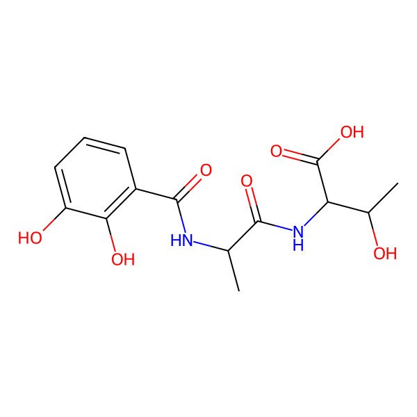 2D Structure of (2,3-Dihydroxybenzoyl)-L-alanyl-L-threonine