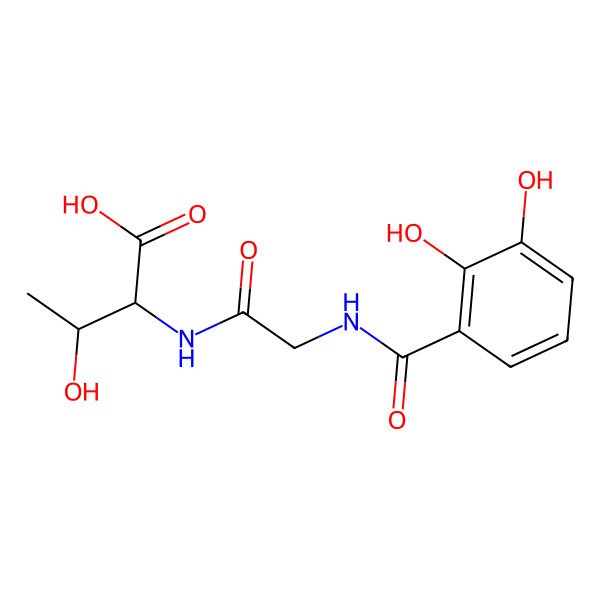 2D Structure of 2,3-Dihydroxybenzoylglycyl-threonine