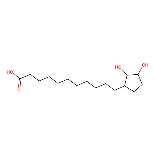 2D Structure of 2,3-Dihydroxycyclopentaneundecanoic acid