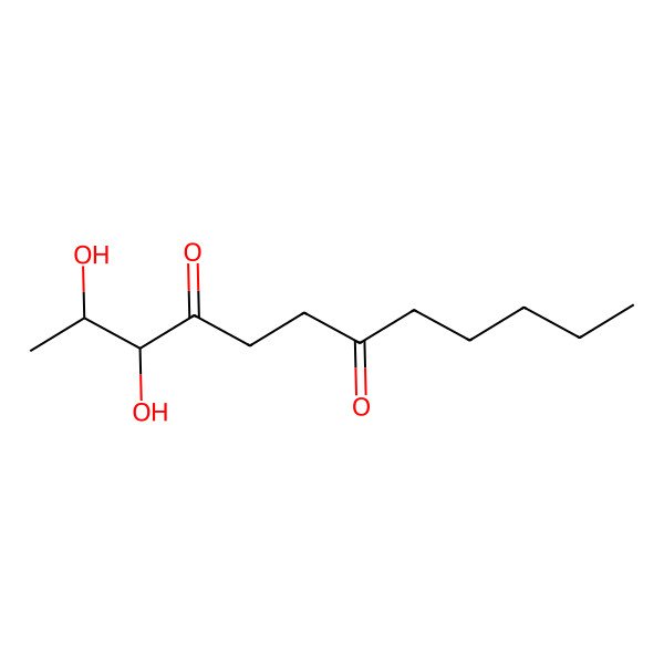 2D Structure of 2,3-Dihydroxydodecane-4,7-dione