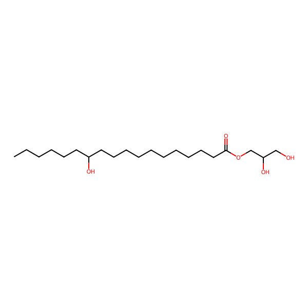 2D Structure of 2,3-Dihydroxypropyl 12-hydroxyoctadecanoate 2D Structure of 2,3-Dihydroxypropyl 12-hydroxyoctadecanoate