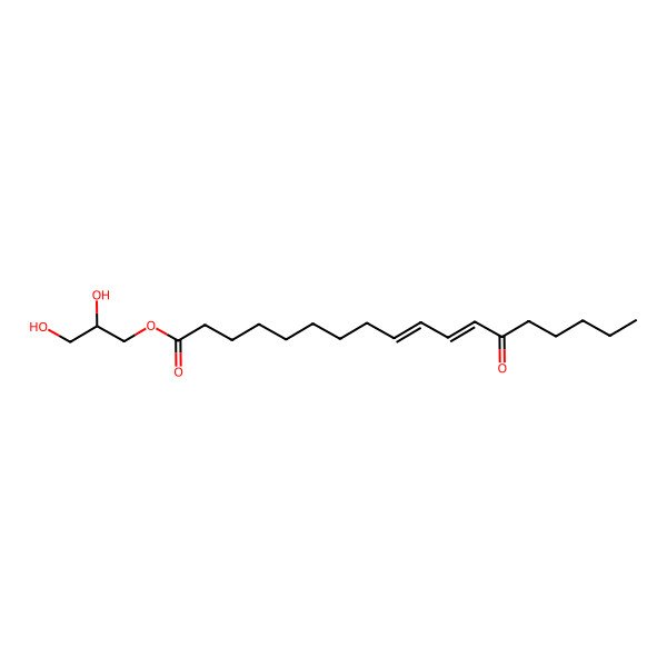 2D Structure of 2,3-dihydroxypropyl (9E,11E)-13-oxooctadeca-9,11-dienoate
