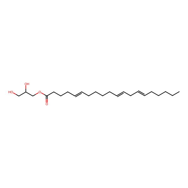 2D Structure of 2,3-Dihydroxypropyl icosa-5,11,14-trienoate