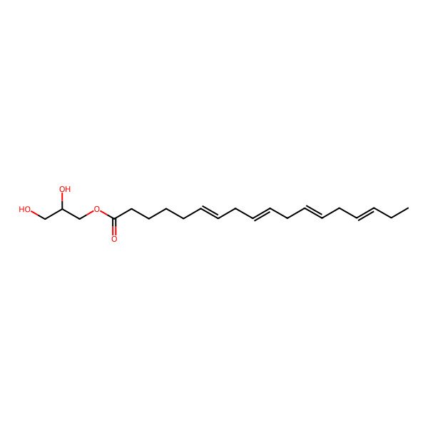 2D Structure of 2,3-Dihydroxypropyl octadeca-6,9,12,15-tetraenoate