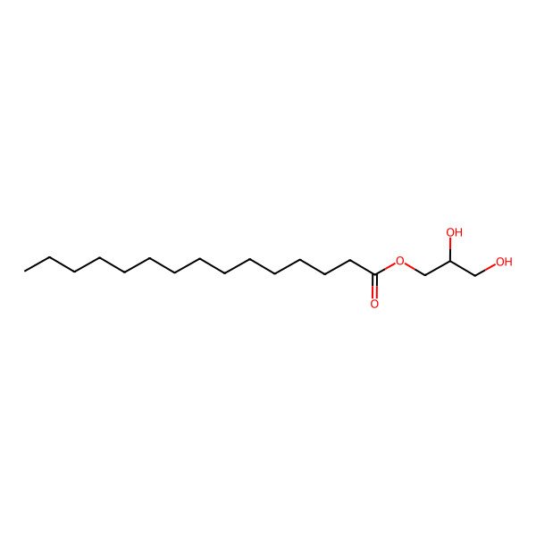 2D Structure of 2,3-Dihydroxypropyl pentadecanoate 2D Structure of 2,3-Dihydroxypropyl pentadecanoate