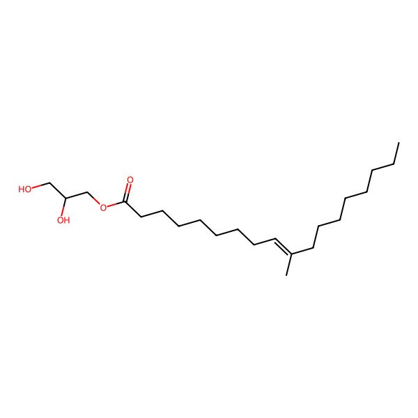 2D Structure of 2,3-dihydroxypropyl (Z)-10-methyloctadec-9-enoate