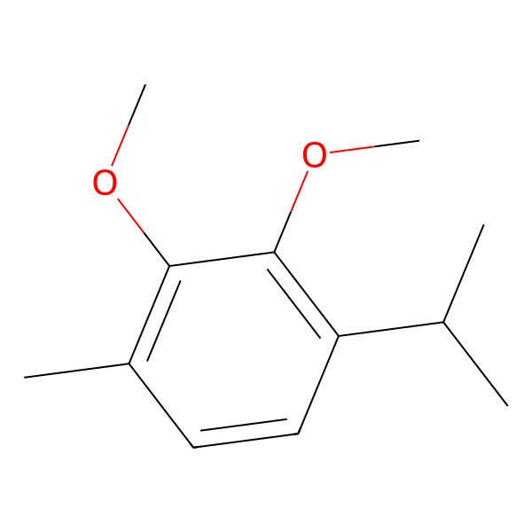 2D Structure of 2,3-Dimethoxy-1-methyl-4-(propan-2-yl)benzene