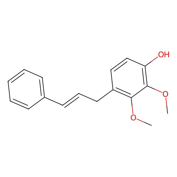 2D Structure of 2,3-dimethoxy-4-[(E)-3-phenylprop-2-enyl]phenol