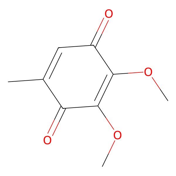 2D Structure of 2,3-Dimethoxy-5-methyl-1,4-benzoquinone