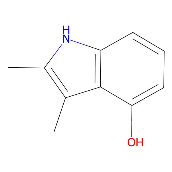 2D Structure of 2,3-dimethyl-1H-indol-4-ol